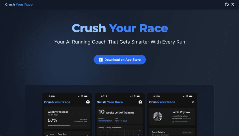 Launched CrushYourRace.com