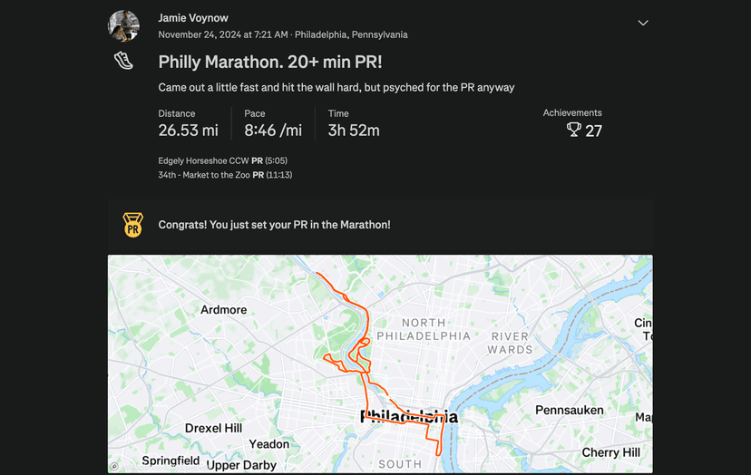 20 min+ Marathon PR